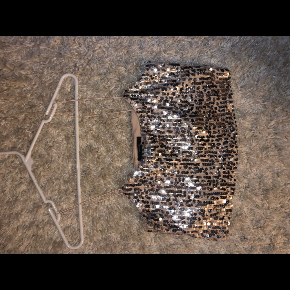 Forever 21 sparkly, cropped tank top :)